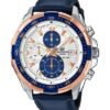 Edifice Blue Leather Watch