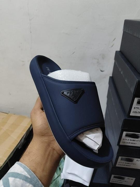 Pra_da Milano Navy Blue Slides UA