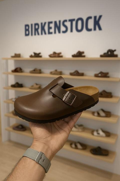 Birkenstock Boston Brown Leather Premium