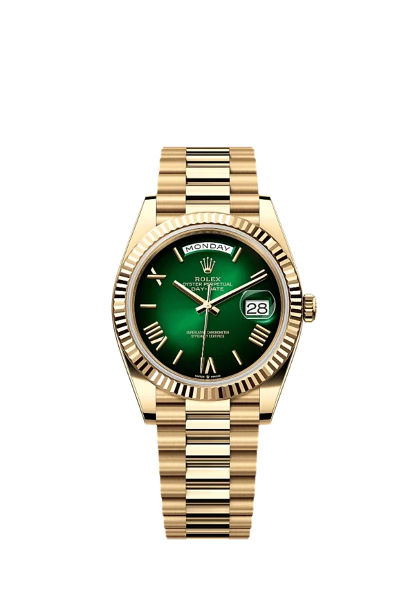 ROLEX DAY DATE GOLD GREEN DAIL